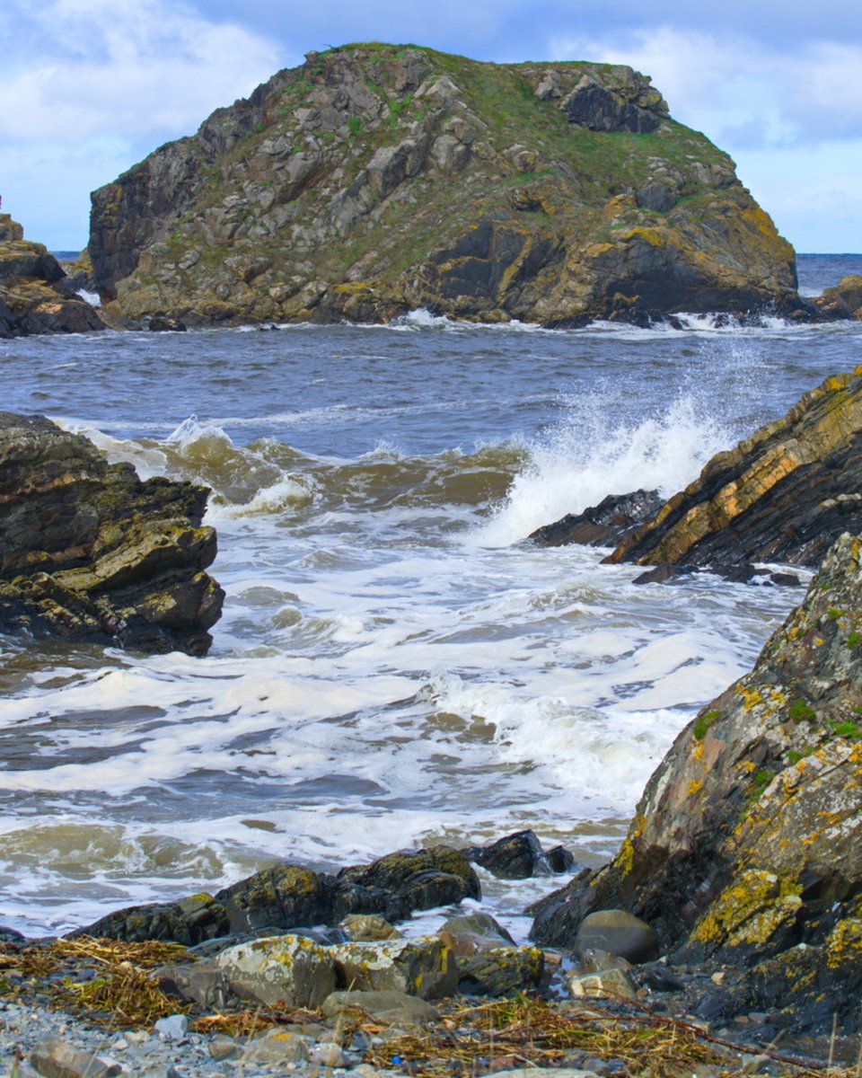 One of Scotland's lesser known islands, just 100 yards off the coast at Tarlair, near Macduff.
