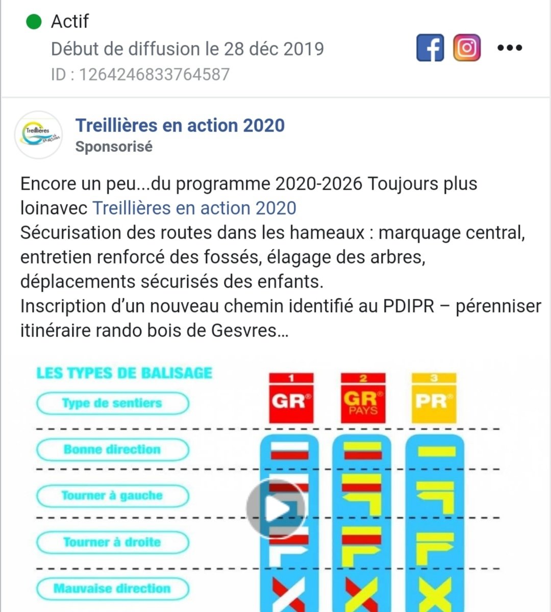 Non seulement la liste d'Alain Royer se paye des publicités sponsorisées sur FB et IG, mais en plus elles ne sont pas qualifiées comme ayant un enjeu politique ou électoral : ce qui empêche un archivage public qui doit être consultable. Nul n'est censé ignorer la loi #treillieres