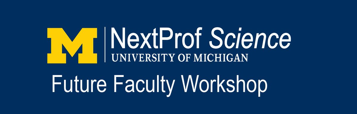 MichiganChem's tweet photo. Check out the #NextProfScience Workshop at @UMich! Get tips on getting academic positions, individual feedback on your research & teaching statements. Meet other postdocs & advanced PhD students committed to diversity in STEM! Deadline: Jan 19, 2020 https://t.co/akrcv0sePK https://t.co/HgNcmcYQmn