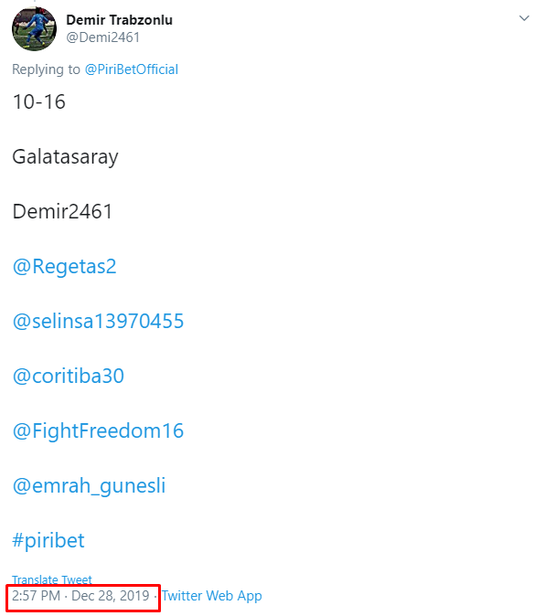 PiriBetOfficial's tweet photo. @demir2461 @kaan_16666 @suay8585 @Trbhuyuknyt3400 Tebrik ederiz https://t.co/KGqP4Qe8Us