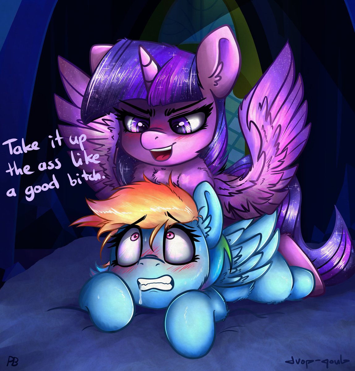 MasterClopper's tweet photo. Well said twilight!~
#Clop #TwilightSparkle #RainbowDash #Anal #R34 #Nsfw #Pony https://t.co/hGpGM2cL29