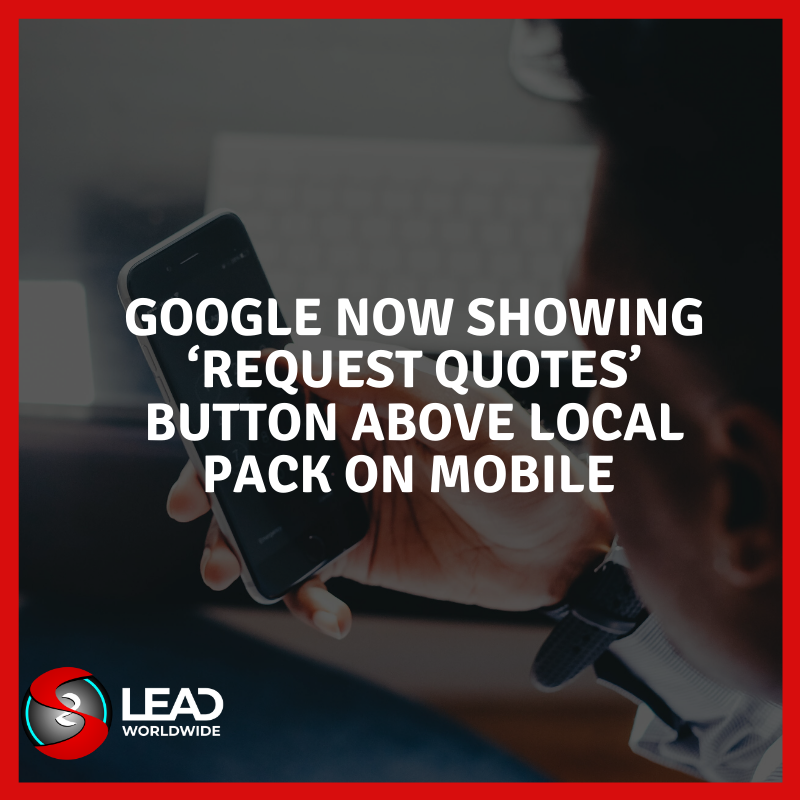 s2leadworldwide's tweet photo. Google is including "Request a Quote" button to eligible business listings in search results.
For more details
Mail us- s2leadworldwide@gmail.com
visit our website- https://t.co/SAti42FrnQ
#seo #digitalmarketing #logodesignkolkata https://t.co/3IG6UWgC6t