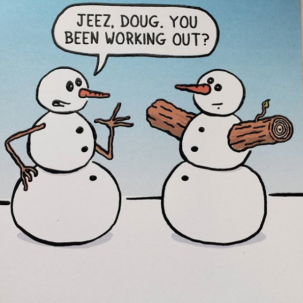 Did Doug get a new gym buddy?  #funnymeme #vhnutrition #christmas