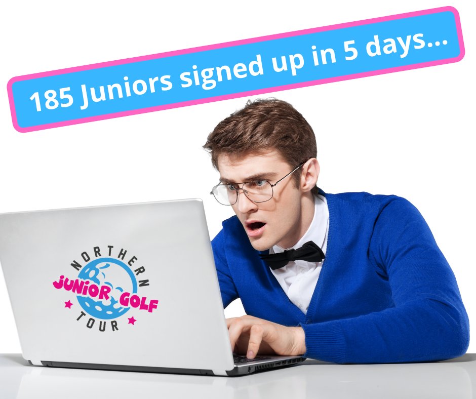 We can't quite believe it but there's already 185 juniors aged 6 -14 years old signed up to the Northern Junior Golf Tour in only 5 days. 

2020 is going to be huge and we can't wait to meet all of the existing and new participants on the first tee next year! 

#JuniorGolfRocks
