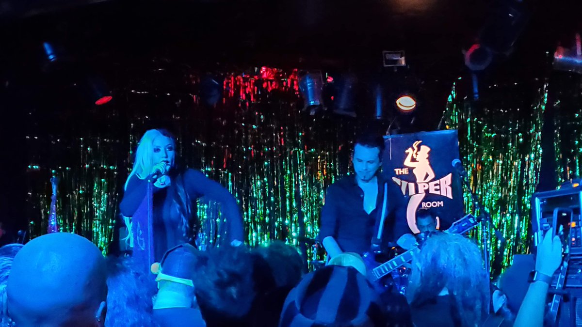 FamousMonsters's tweet photo. Big thanks to @thehaxans @PiggyD and @Ash_Costello for inviting FM to their inaugural show at @theVIPERroom over the weekend! Legendary venue, great openers #Dosferatu, demonic visuals, &amp; rock and roll. See our "Musical Monsters" section in FM #291 for more #horror rockers! https://t.co/dN0CF0p5hG