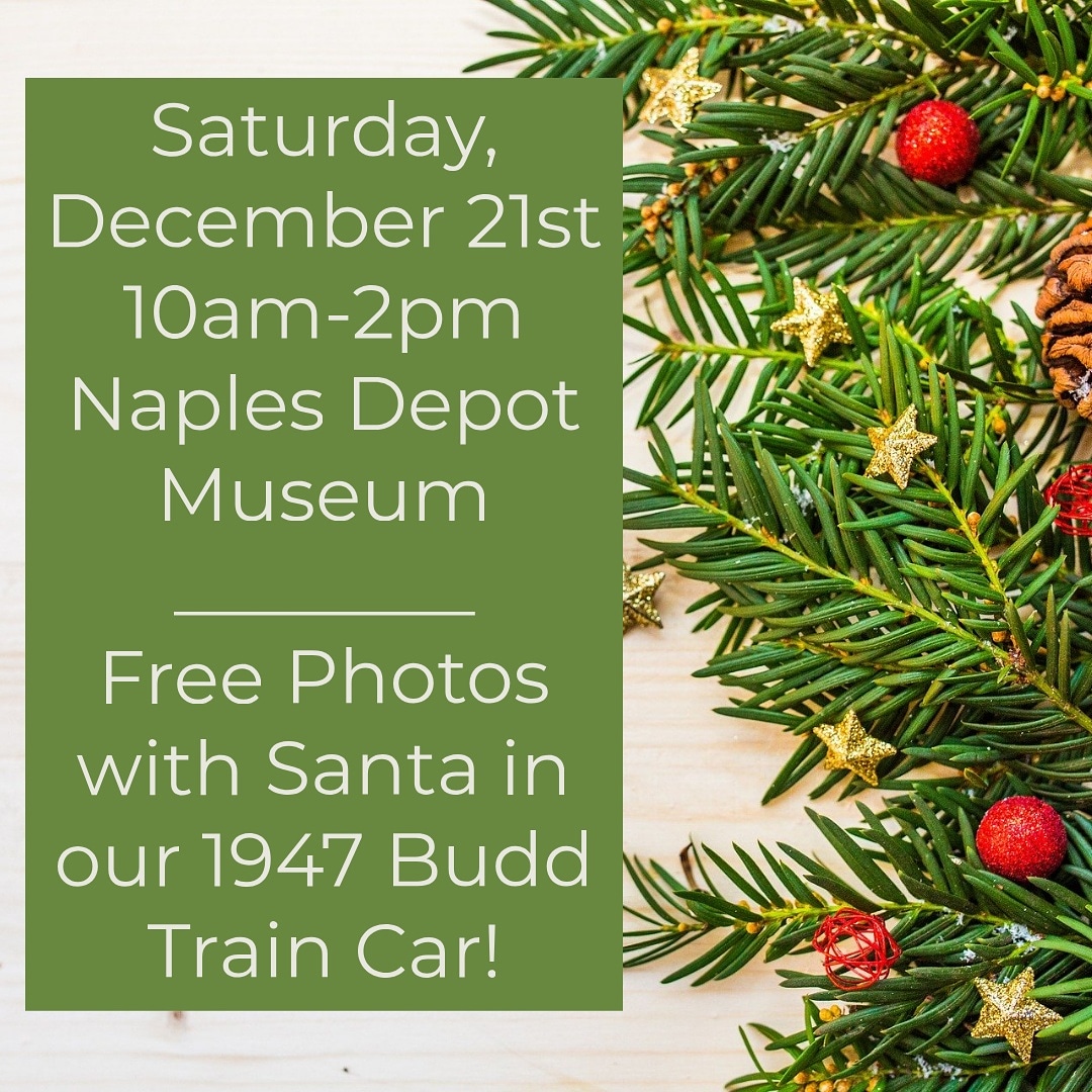 CollierMuseums's tweet image. Join us this Saturday from 10am-2pm at the Naples Depot Museum to get a photo with Santa in our 1947 Budd Train Car! We'll also have hot cocoa, balloon twisting, &amp;amp; kid-friendly activities aplenty🎅 This event, including the photo, is FREE. #colliercounty #paradisecoast #swfl