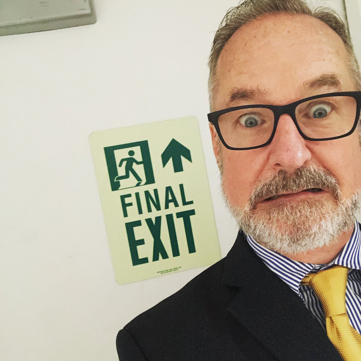CMoneyKS's tweet photo. Do NOT go out that door! #FinalExit #TheFinalExit https://t.co/TPfGg7Hh5o
