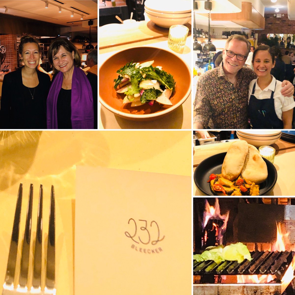 KarenAndAndrew's tweet photo. Congratulating the entire team — especially @_katiebell and Chef #SuzanneCupps — at #232Bleecker restaurant on a stellar opening night last night in #GreenwichVillage! #NYC #restaurants https://t.co/sHcJzjNK6O