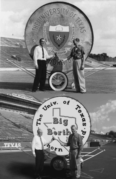 UTAustin's tweet photo. 97 years later, @LonghornBand’s Big Bertha still rumbles for @TexasFootball: https://t.co/XwPrrfFwo9 via @cbsaustin 🤘 https://t.co/6vfsxfLZvC