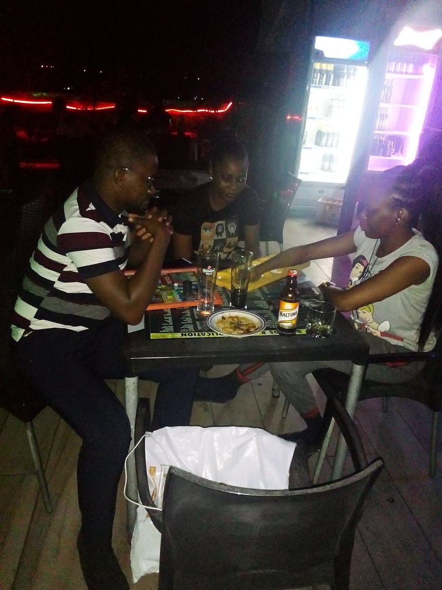 MOnwuchekwaa's tweet photo. Game night with dem babes.
Thanks @Lil_Miss_Dope for the time out. It was maaaaaad fun. Let's do this again.
My Queen @NnennaMartins was just winning all Dem games back to back.
#SkyfallLounge https://t.co/kDoVAeWo88