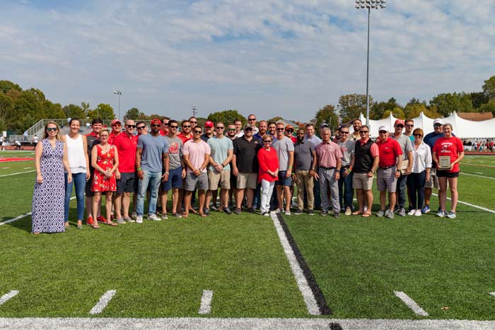 For many <a href="/DickinsonAlumni/">Dickinson Alumni</a>, Homecoming &amp; Family Weekend is a special time. But for these outstanding @dsonreddevils, it was a momentous weekend: dson.co/38RchQa. #DsonProud #DsonAlumni
