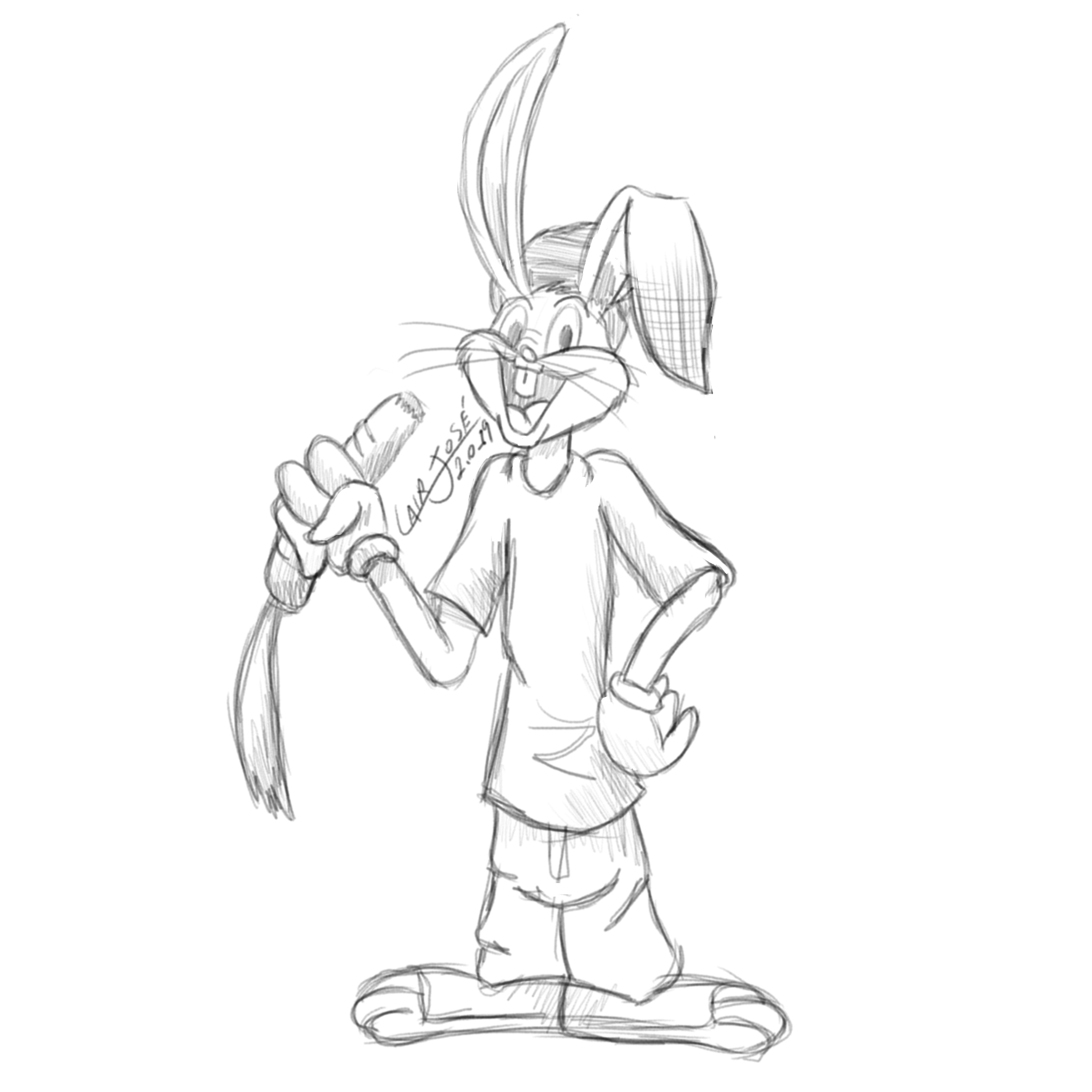 gangster bugs bunny coloring pages