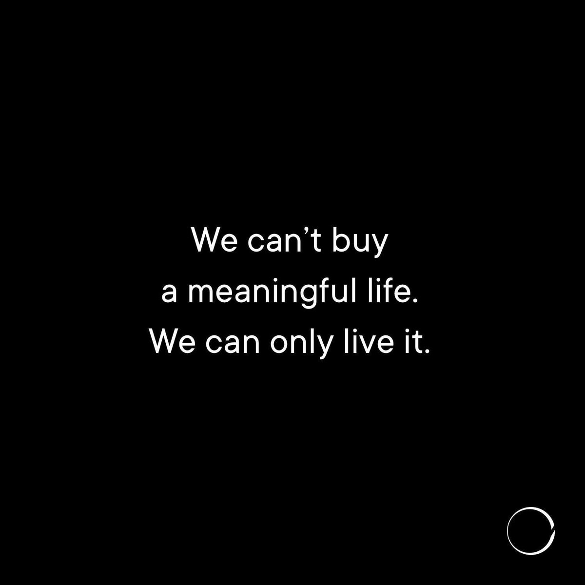 minimalism's tweet photo. We can't buy a meaningful life. We can only live it.
https://t.co/cWGnAWci9P https://t.co/HcSuUdrIr4