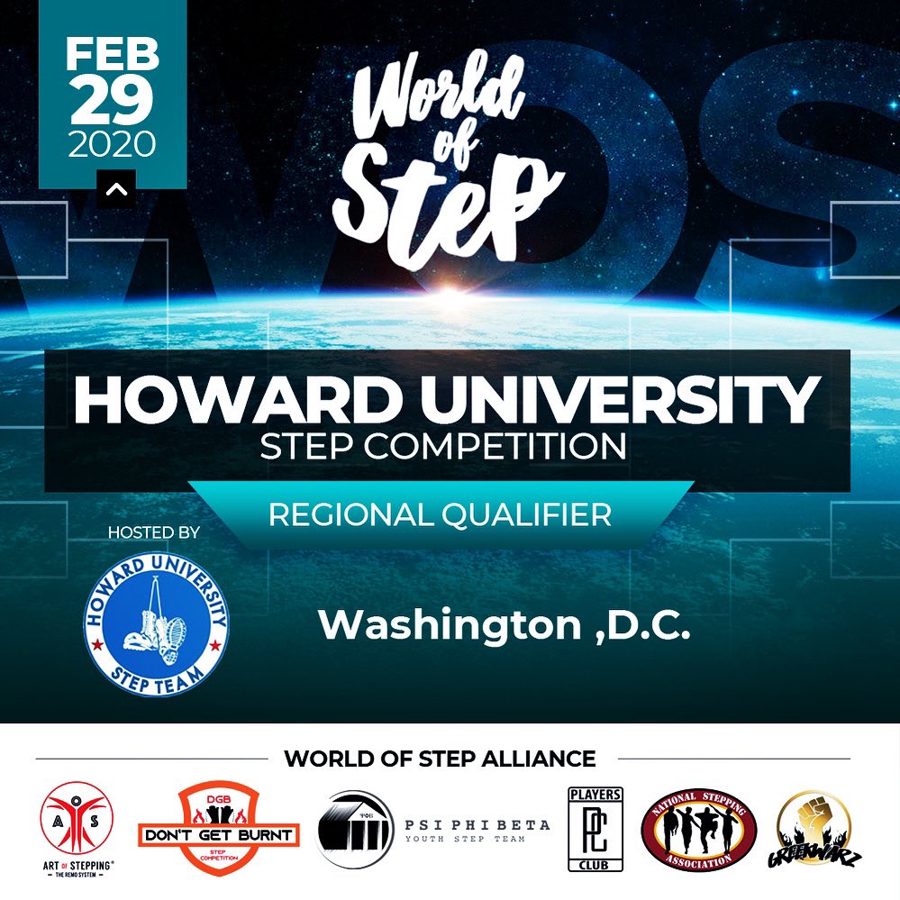 The Howard University Step Team and the World of Step Alliance, is bringing the World of Step &amp; Stroll Competition to the HU stage🤩

The link to sign up can be found in our bio. Stay tuned for the link to purchase tickets, and please dm or email us with any questions!