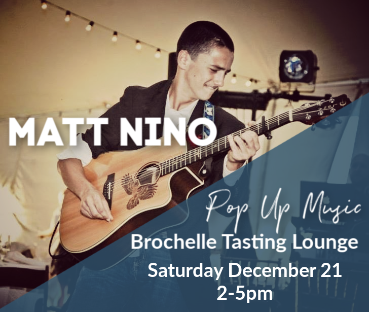 BrochelleWinery's tweet photo. Matt Nino will be joining us in our Tasting Lounge for some POP UP MUSIC this Saturday! Grab a bottle and hang with us from 2-5pm! π·
#Brochellicious #PopUpMusic #ZinAndJams #BrochelleVineyards #BrochelleEvents https://t.co/4LUZg7tmPC