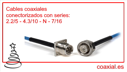 Cables coaxiales conectorizados con series 2.2/5 - 4.3/10 - N - 7/16
#RF #microwave #wireless #radar #coaxial #cable #conector #LowPIM #cablescoaxiales #mobile #telefonía #teleco #5G
#Adaptador #conector716 #conector4310 #conector225