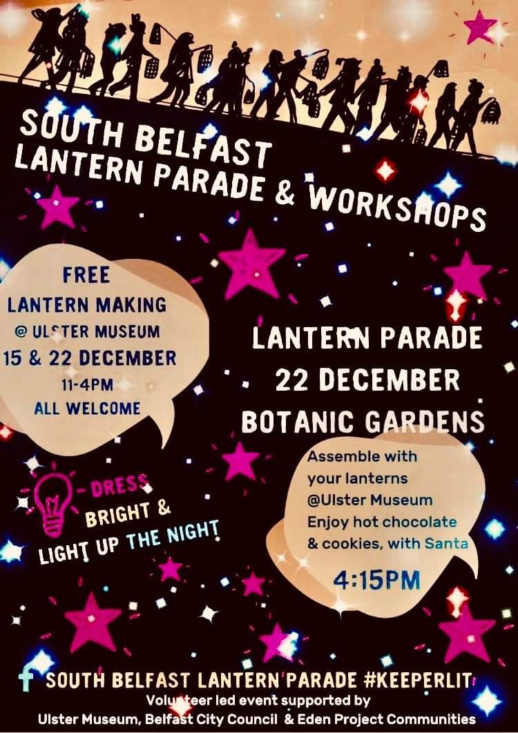 TheBigLunch_NI's tweet photo. Belfast light up the night with @SBLanternParade
at @UlsterMuseum this Sunday 22nd! https://t.co/nvIculwQr6