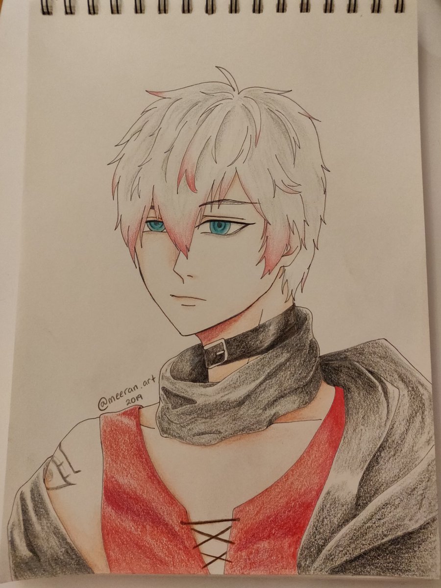 meeran_art's tweet photo. I tried to draw traditionally after a billion years. 
#mysticmessenger https://t.co/fcDpNsBId5