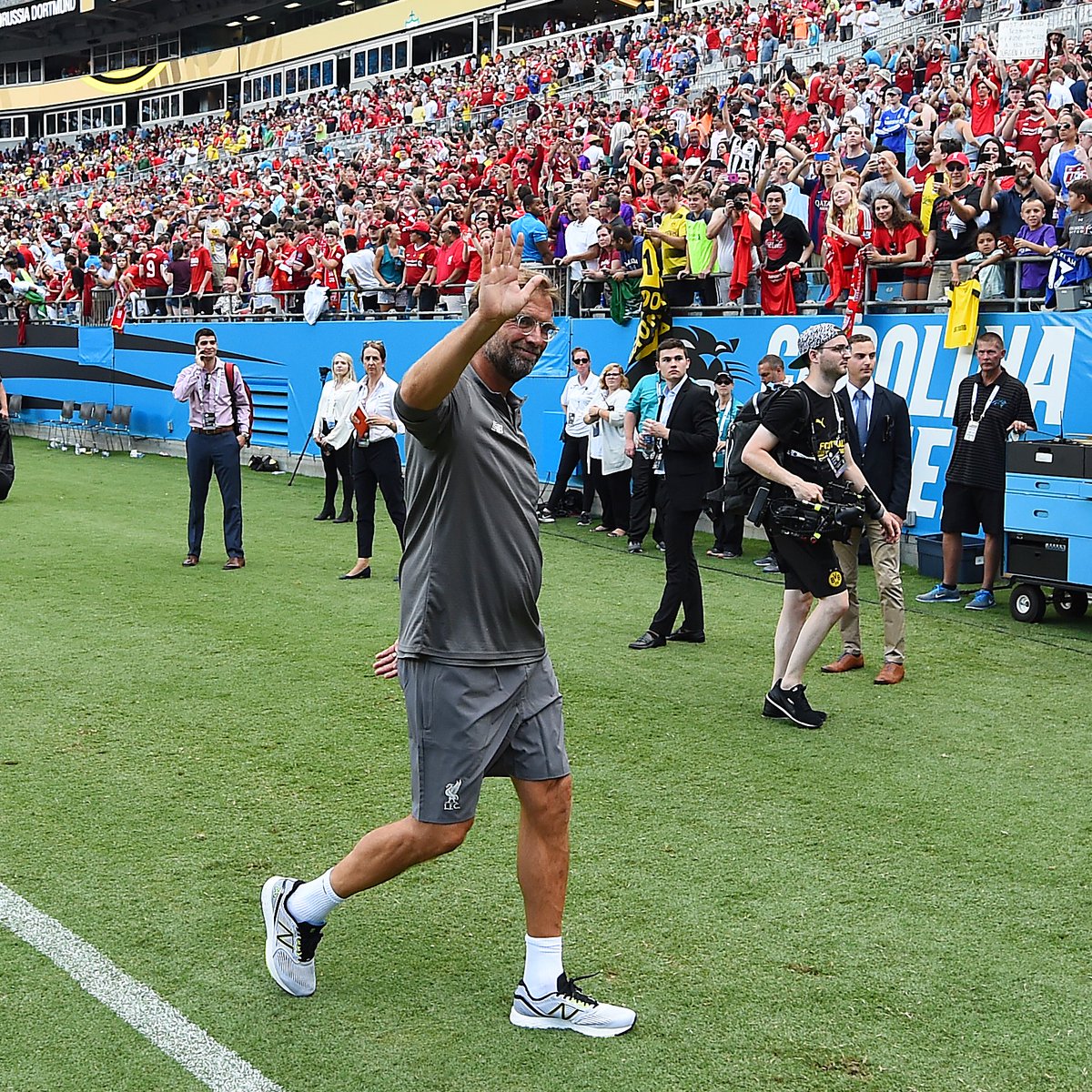 LFCUSA's tweet image. We saw it first hand - Charlotte is definitely a ⚽️ town.

Congrats @CharlotteMLS, YNWA 🤝