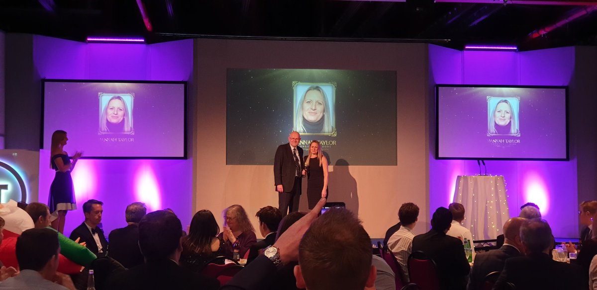 davemfisher's tweet photo. The boss wins an award #arawards19 https://t.co/vEAD8PKKtJ