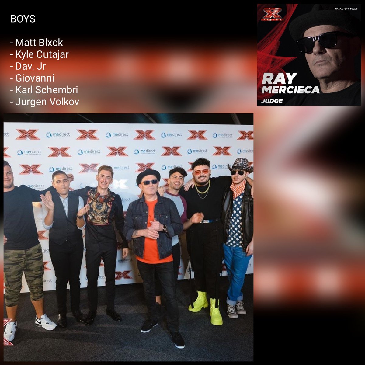 EurovisionSpot's tweet photo. #Xfactormalta: Selected the semifinalists / Seleccionados los semifinalistas https://t.co/jLWCPOIGS3 #Malta #iralosco #raymercieca #HowardKeith #AlexandraAlden #TVM #openup #eurovision #eurovision2020 #xfactor #rotterdam2020 https://t.co/10xSvRrI44