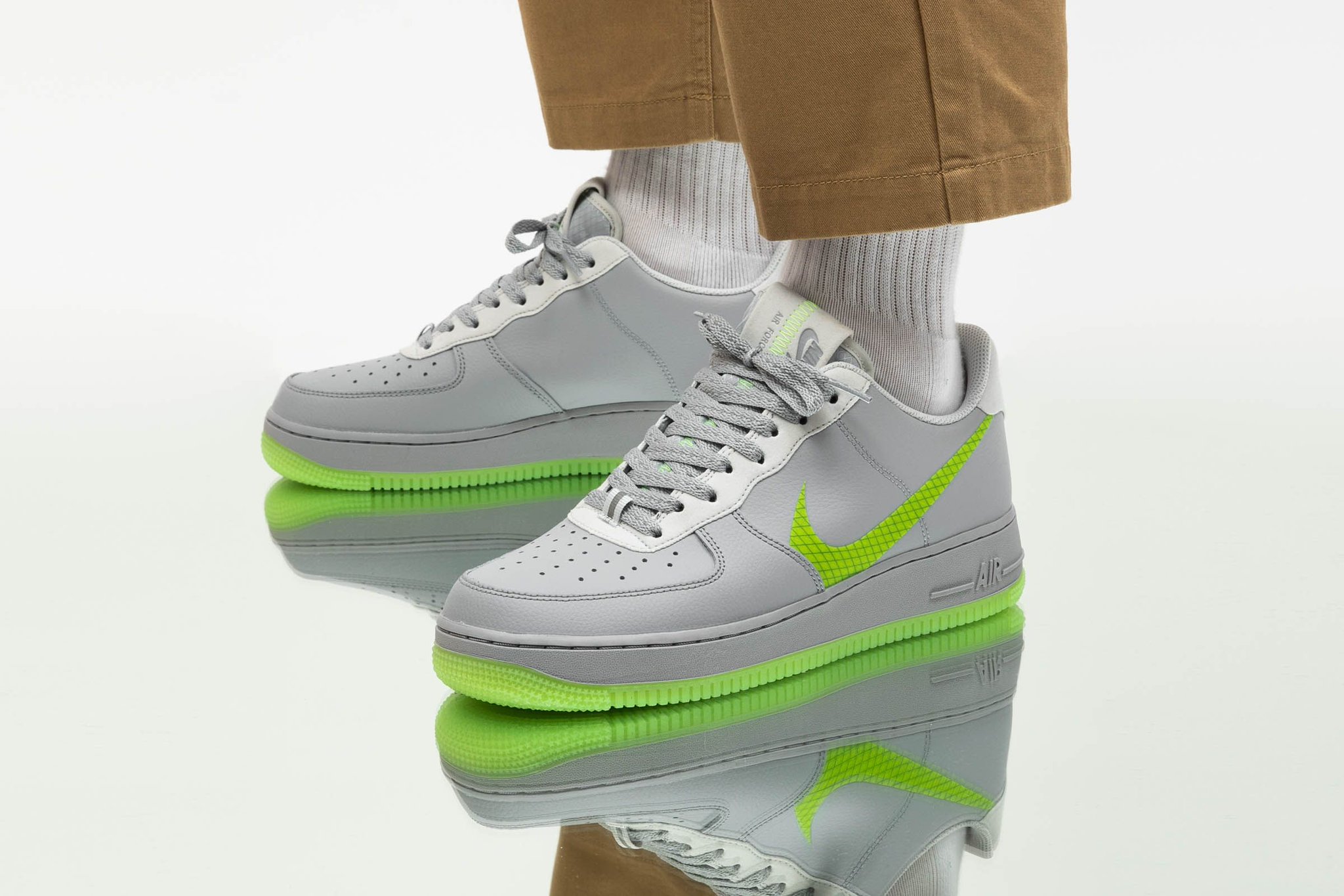 nike air force 1 low wolf grey ghost green