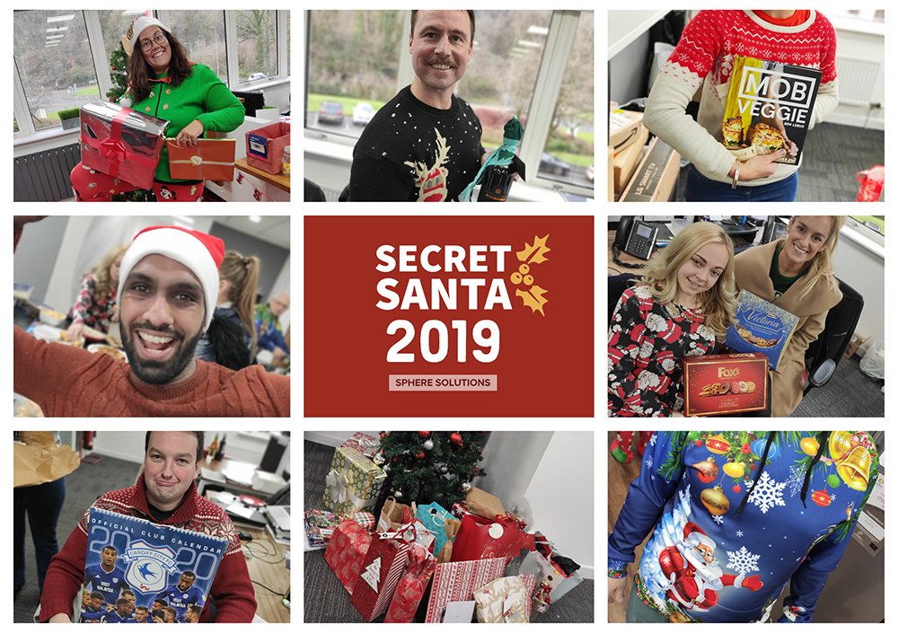 Sphere_Recruit's tweet photo. We are all about #Culture as Sphere. Today has been a super festive blast from the north pole with Santa delivering secret presents to all our at our Cardiff office. #SecretSanta #FestiveFun #BuildingCulture #SphereSolutions https://t.co/ubd36CmrH7