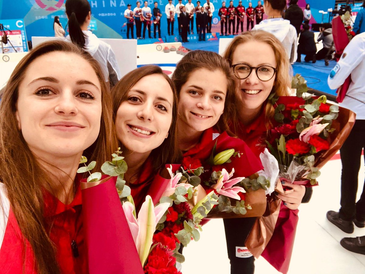 TeamSchori's tweet photo. 3rd place at China Open - yeah!
We had a great time here in Tjanjin! Thanks to the organisation committee, Keith Wendorf and his crew and Rasmus for the great ice!
.
.
#teamschori #teamswitzerland #chinaopen #curling #swisscurling #wct #pleion #cecchettocoffeeexcellence https://t.co/VtX6gTbSv4