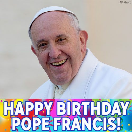 Happy Birthday, Pope Francis! The People s Pope turns 83 today. 