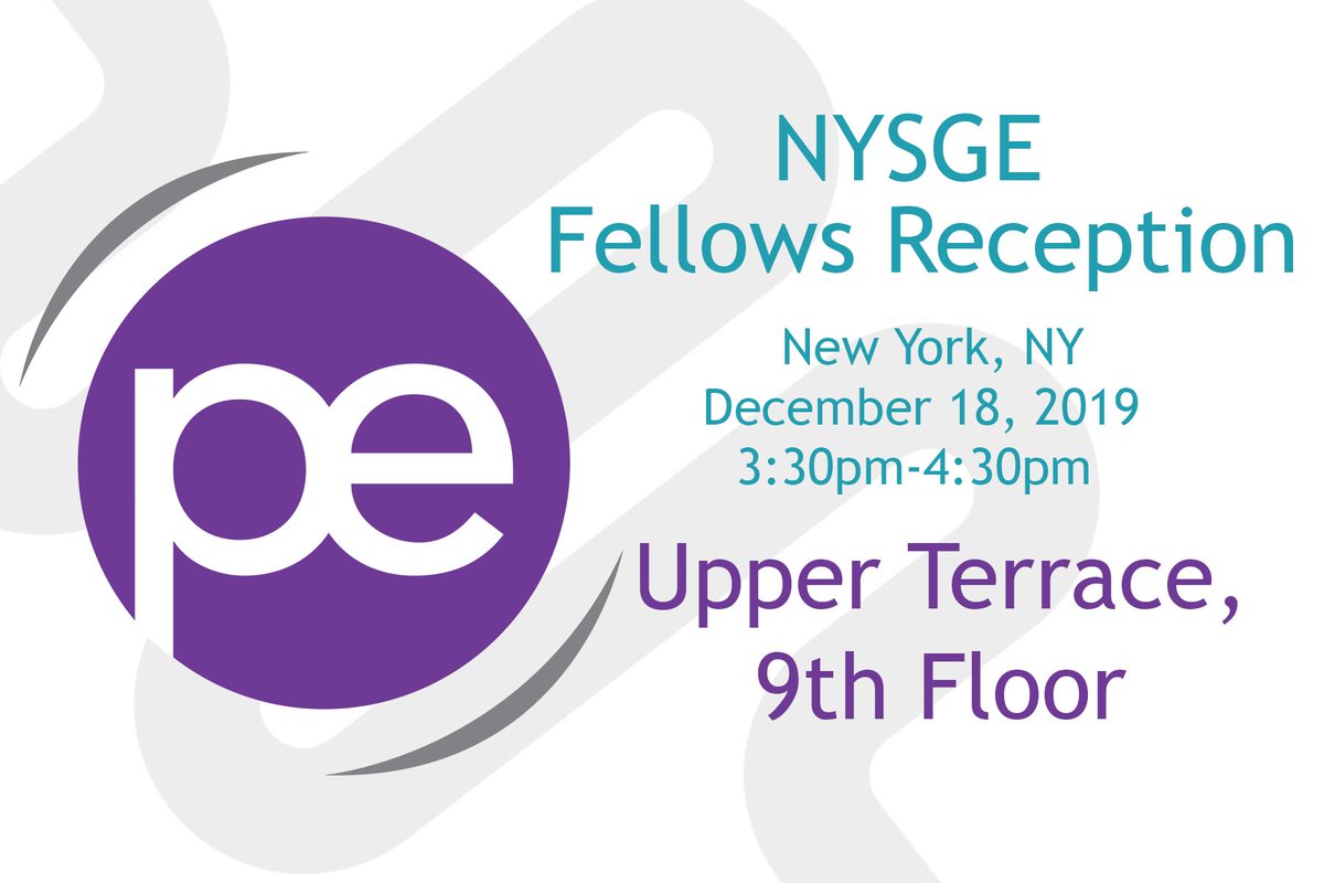 PEGISolutions's tweet image. CALLING ALL FELLOWS! Are you attending #nysge 2019 in New York tomorrow? Then join us at our Fellows Reception! Cocktails and hors d'oeuvres will be served from 3:30pm-4:30pm. We look forward to meeting you!