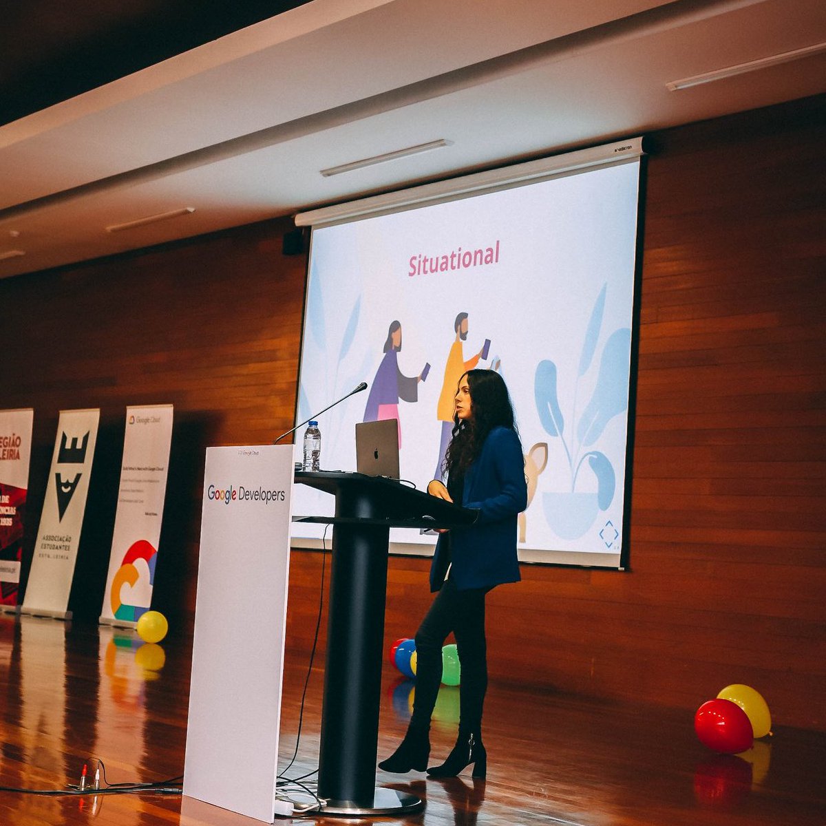deemazesoftware's tweet photo. Last week, @anarafaelaferro was at @GdgLeiria to help demystify accessibility. 👻  

We hope you enjoyed the talk, and most of all we hope she sparked your curiosity on the subject!

Here are her slides ✂️ https://t.co/GkLWup3g1S

#DevFest19 #DevFestLra #a11y https://t.co/pMUxBJQvOK