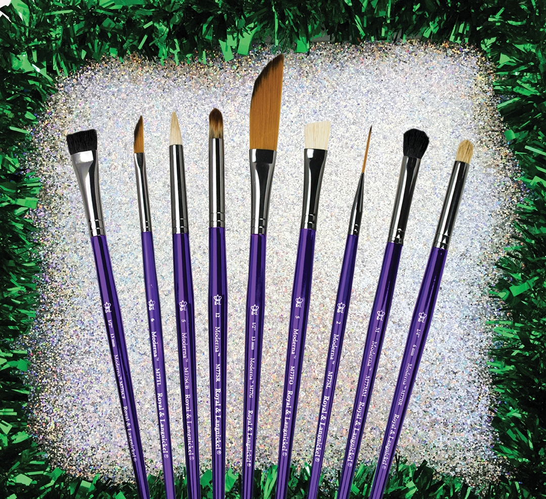 Moderna brushes are perfect for all media and make a great #gift for artists who like to use many different types of paint. Find them at <a href="/hobbylobby/">Official Hobby Lobby</a>, <a href="/joann_stores/">JOANN Fabric & Craft</a> and <a href="/spotlightstores/">Spotlight</a> and many more art supply retailers🎄🎁
#royalbrushart #modernabrushes #giftideas #giftguide