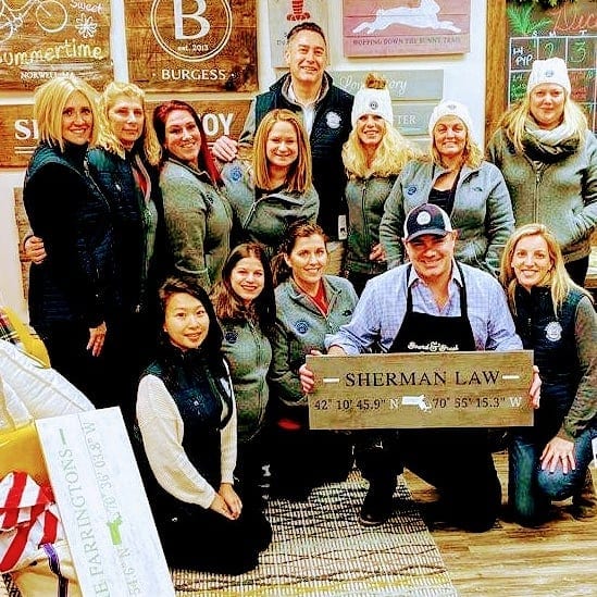 TimShermanLaw's tweet photo. Thanks to @boardandbrushnorwellma for a fun and creative venue for the Sherman Law Team Holiday Party! Thanks to @angelastevenson_realestate for generously sending us dinner! And of course thanks to my amazing team! @ycart68 https://t.co/pHkabvkEuE https://t.co/nOmHyoyc6M