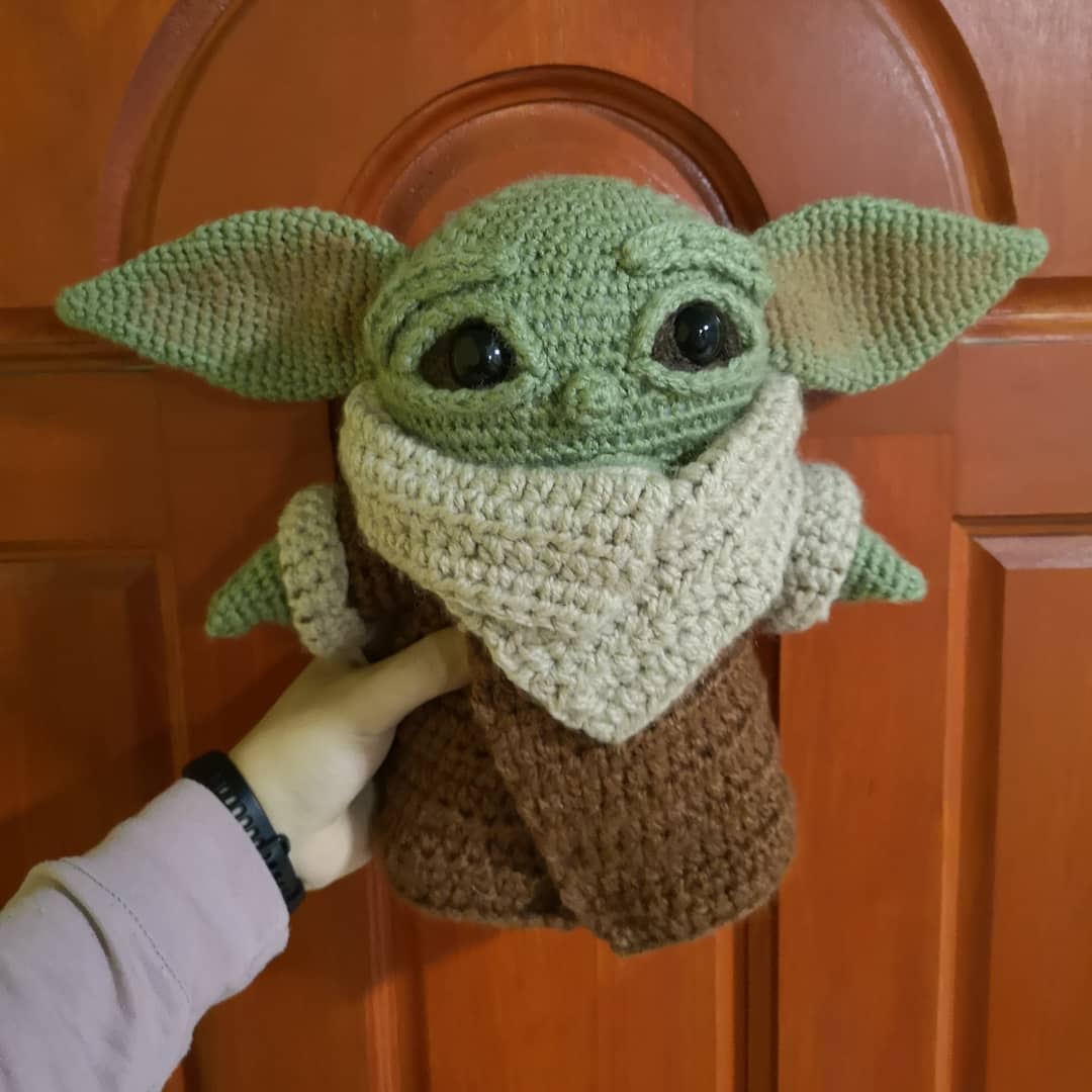 salvadorgarciia's tweet photo. Ya terminé mi #BabyYoda 💚
Hago muchos muñecos tejidos, pueden verlos en mi insta: @crocheteandoamis
#TheMandalorian #StarWars https://t.co/oahEmcnvbC