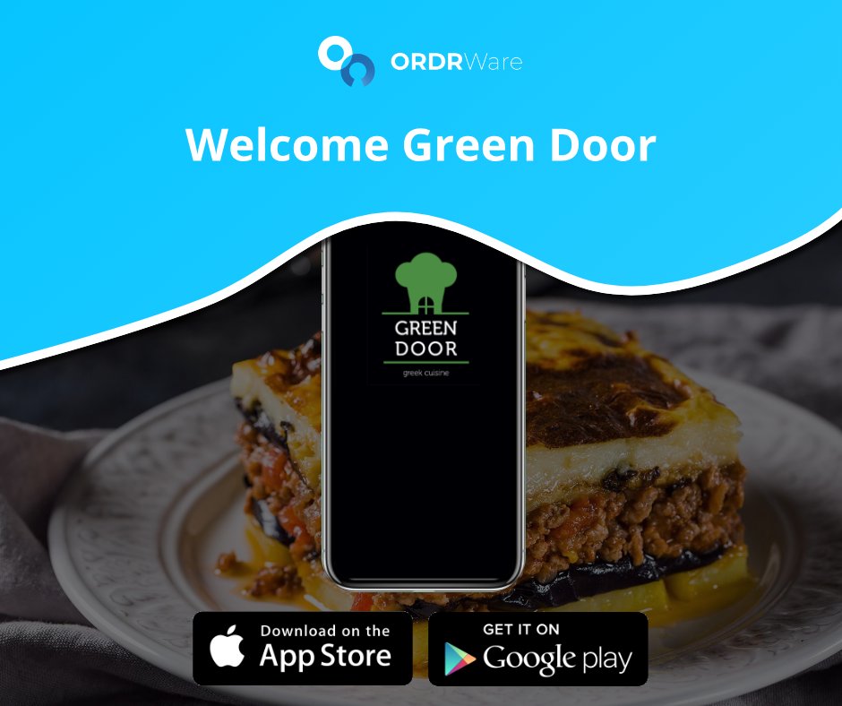 ordrware's tweet photo. Welcome Green Door to the ORDRWare Family. We look forward to powering your Delivery orders via your own app. https://t.co/Ns7OflsCBN