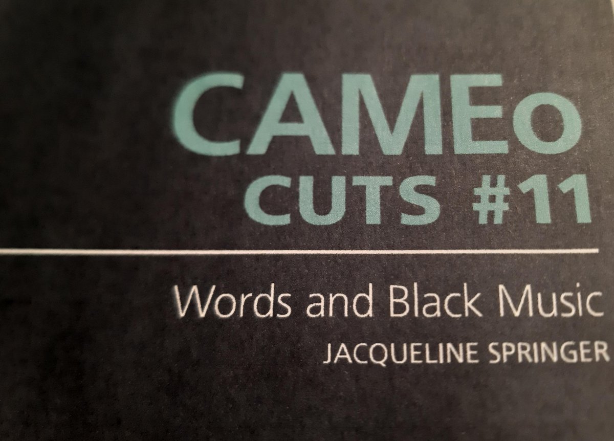 Download 'Words and Black Music'- our latest CAMEo Cut featuring journalist and broadcaster @JacquelSpringer on her career in writing, curating and communicating contemporary black culture #blackmusic #journalism #blackbritishculture le.ac.uk/cameo/publicat…