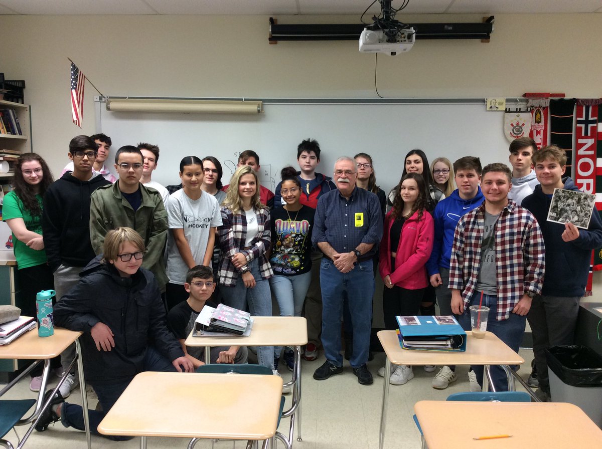 Kurt Shellenberger, a lifelong Lancaster resident and former Social Studies Teacher at CV, visited our PA/Lancaster History students today to give his perspective on growing up in Lancaster. #communityconnections <a href="/hempfield/">Hempfield SD</a>