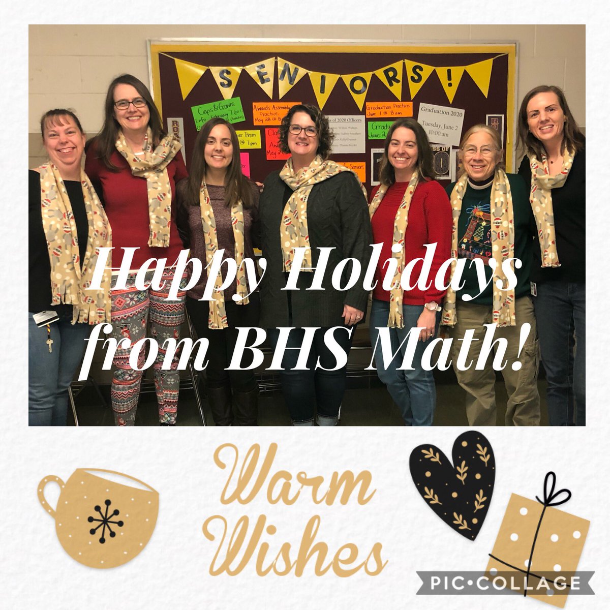 HAMcCabe's tweet photo. Family Christmas Card Day @ BHS! #bhsmath #gobiginbrunswick #winterspiritweek19 #sockmonkeys @BrunswickHSSC @MichaelDillman https://t.co/ylM15QqPfb