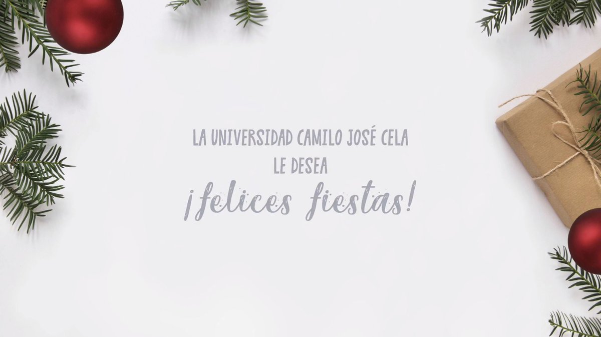 La Universidad Camilo José Cela os desea ¡felices fiestas! ucjc.edu/christmas-2019/ #Navidad #Christmas