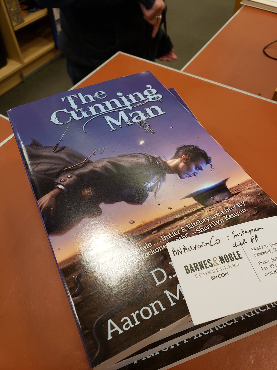 At the Aurora, Colorado @BNAuroraCO because <a href="/DavidJohnButler/">D.J. Butler -- Sci-Fi / Fantasy Author and Editor</a> and I can't be stopped