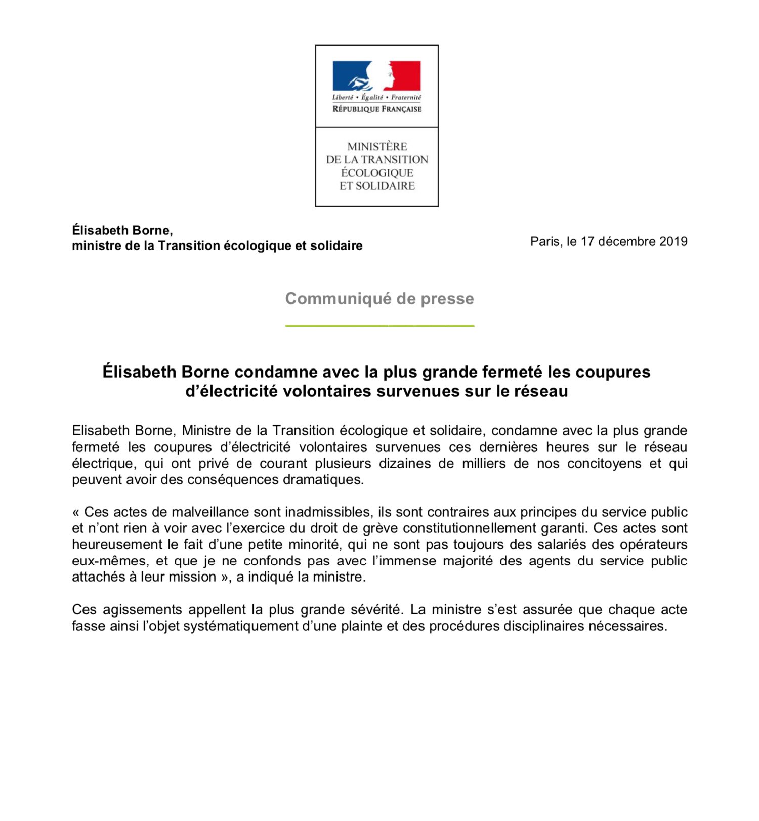 Elisabeth Borne On Twitter Je Condamne Avec La Plus Grande