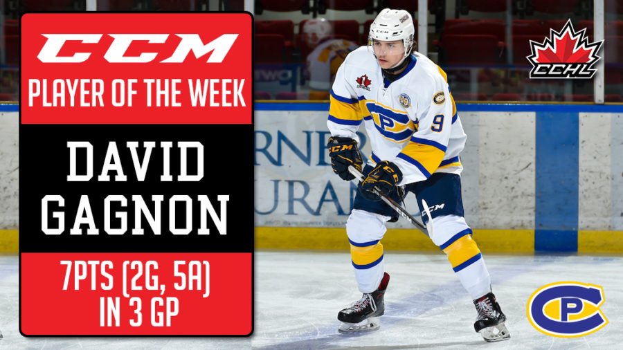 TheCCHL's tweet photo. Release | David Gagnon named Week 15 @TheCCHL @CCMHockey Player of the Week

The 2000 born Halifax, NS native led all skaters with 7 points (2G, 5A), helping his @CPCANADIANS to a 2-0-0-1 record.

📷 https://t.co/ijdDBvZ7QI
Graphic: Mark Kelly

🗞| https://t.co/hRwvFTHJpN https://t.co/uOPNkFpblr