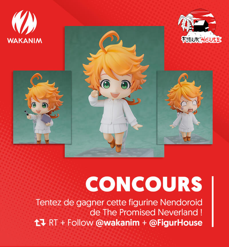Wakanim's tweet photo. 🔥 Concours en partenariat avec @FigurHouse 🔥 

Tentez de gagner cette figurine Nendoroid de The Promised Neverland ! 😍

RT + Follow @Wakanim + @FigurHouse 

TAS : 27/12/2019
#ThePromisedNeverland https://t.co/xD90Sy8Cui