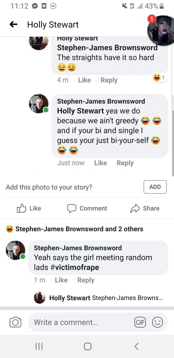 holly_is_lame's tweet photo. Please retweet
I originally put this on @Facebook but they told me when I reported him that he hasn't done anything wrong so I'm posting it here. Please retweet! This is vile https://t.co/Kh0CgaFI8e