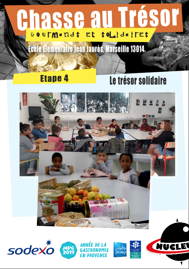 Chasse au Trésor Gourmand et Solidaire à l'Ecole Elémentaire Jean Jaurès, Marseille 14ème.