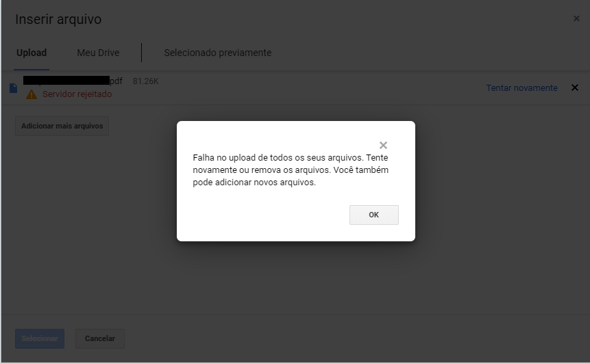 mylifeasjaque's tweet image. toda vez que preciso anexar arquivos em formulários do google docs dá erro
já fiz um documento novo, compactei, enviei de outros dispositivos e NADA

que diabos é isso?????????

#googlehelpme