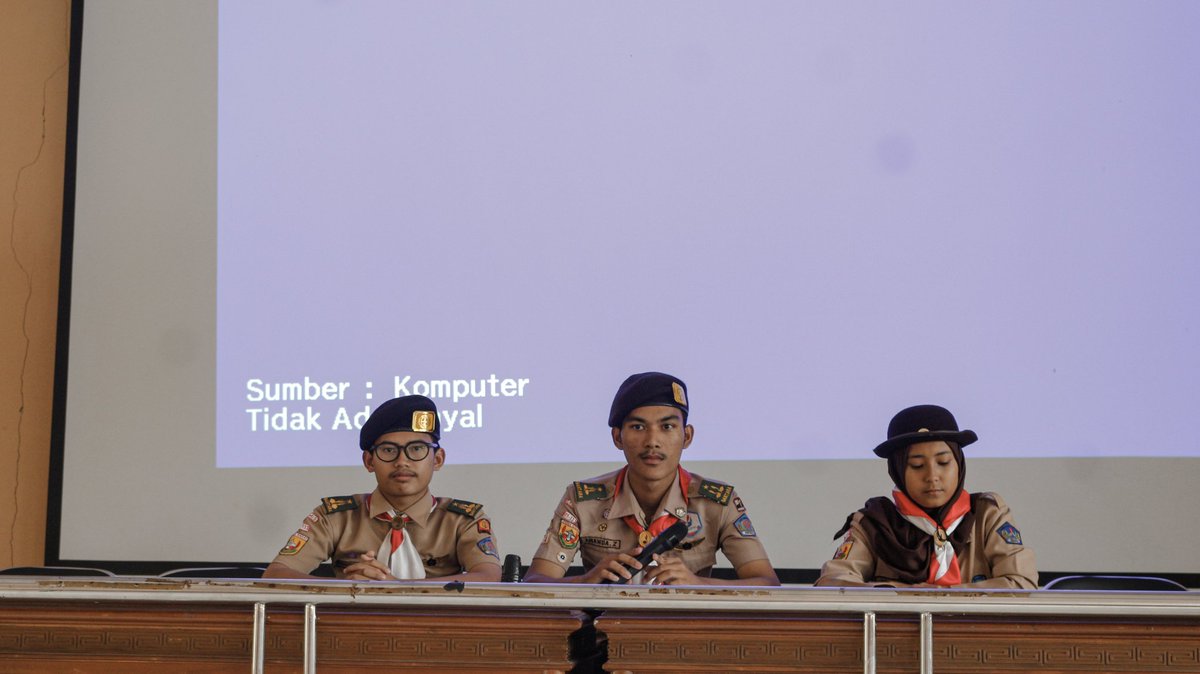PrabaRasa's tweet photo. [ Jumat, 13 Des 2019 ]
Musyawarah Penegak ini merupakan forum tertinggi Pramuka Penegak di bawah bimbingan Pembina Penegak, ditujukan sebagai alat penyalur aspirasi tentang arah kegiatan dan pengelolaan berbagai aspek kehidupan ambalan ke depan yang dilaksanakan setahun sekali https://t.co/pxyMFSSt4j