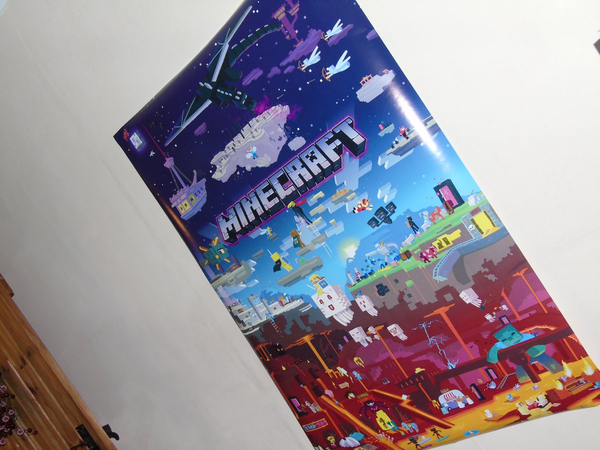 rootsandwings1's tweet photo. #GIFTED
Love the quality and detail on this Minecraft poster from @GBPostersdotcom 😍
Perfect for #Minecraft fans it showcases the overworld, ender dragon, the nether and so much more!
#GBPosters are currently running a 4 for 3 offer on posters!
https://t.co/KKXNygTjqx https://t.co/6ssHCASWRe