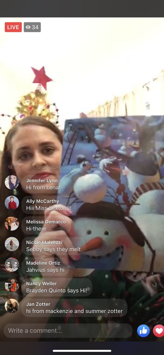 What a great way to connect with families even when school is cancelled. Thanks <a href="/miss_erinsexton/">Erin Sexton</a> for reading to our kids on @Facebook live. They were so excited to listen to you read. #sssct <a href="/BristolCTSchool/">Bristol Public Schools</a>