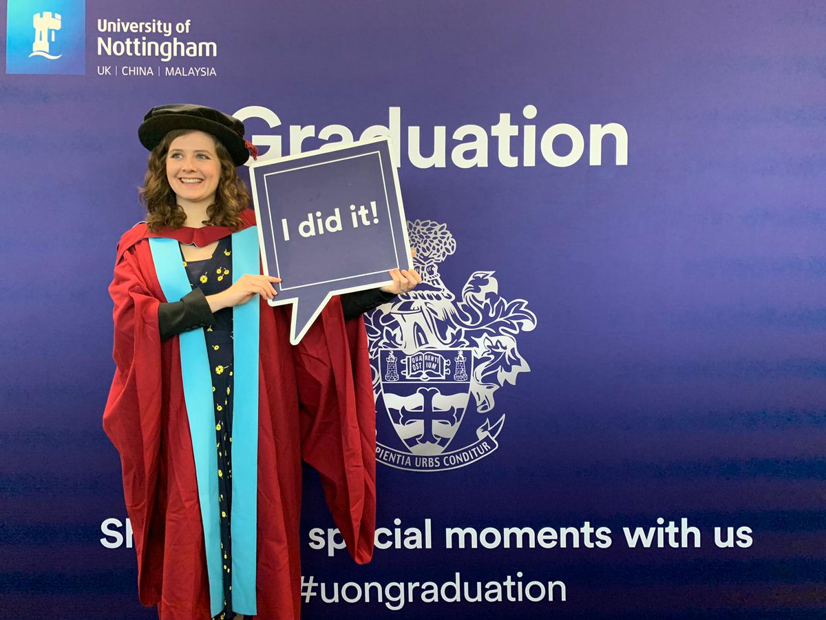 emilymorris610's tweet photo. After a very busy few months of submitting, defending and correcting my thesis I am now officially Dr Morris 🎓 and today is my last day at @PlantSciNottm @UniofNottingham sad to be leaving such a friendly department but it's time for a new challenge! https://t.co/YXMPI4IKZi